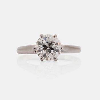 1126. A brilliant-cut diamond ring, 2.08 cts.