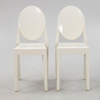 Philippe Starck, a pair of 'Victoria Ghost' chairs, Kartell.