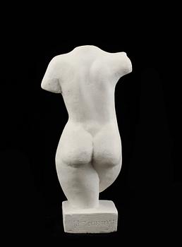WILHELM HENNING, skulptur, gips, signerad.