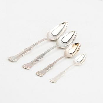 Cutlery silver 101 pieces "Prins Albert" GAB Stockholm 1979.