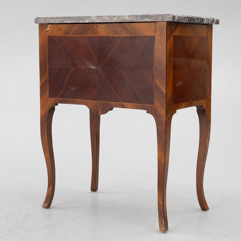 A Rococo bedside cabinet, 18th century.