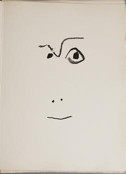 PABLO PICASSO ,  book comprising of 24 lithographs, signed by the artist and the author.