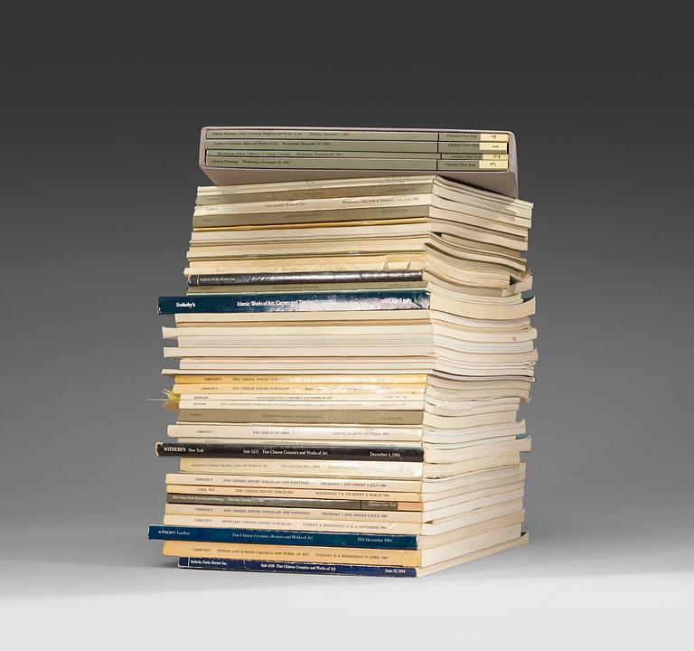 A set of 57 catalogues from Sotheby's, Christie's, Bonham's and Philip's 1969-1985.