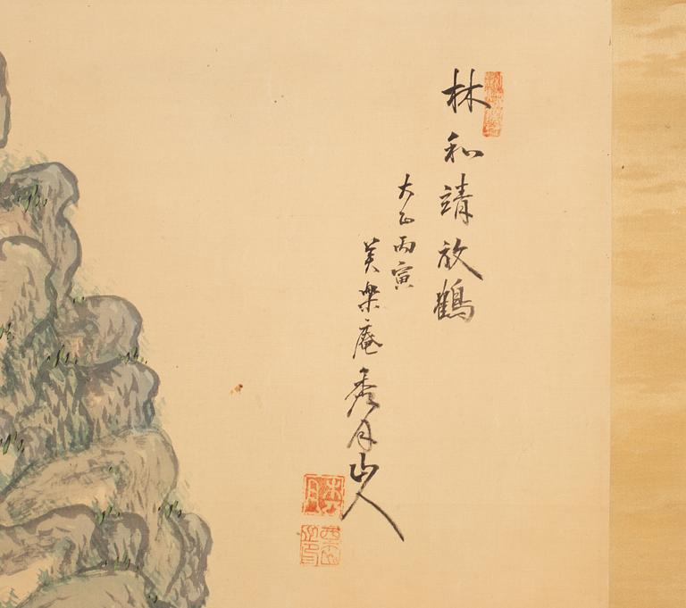 A scroll painting by anonymous artist, 20th Century.