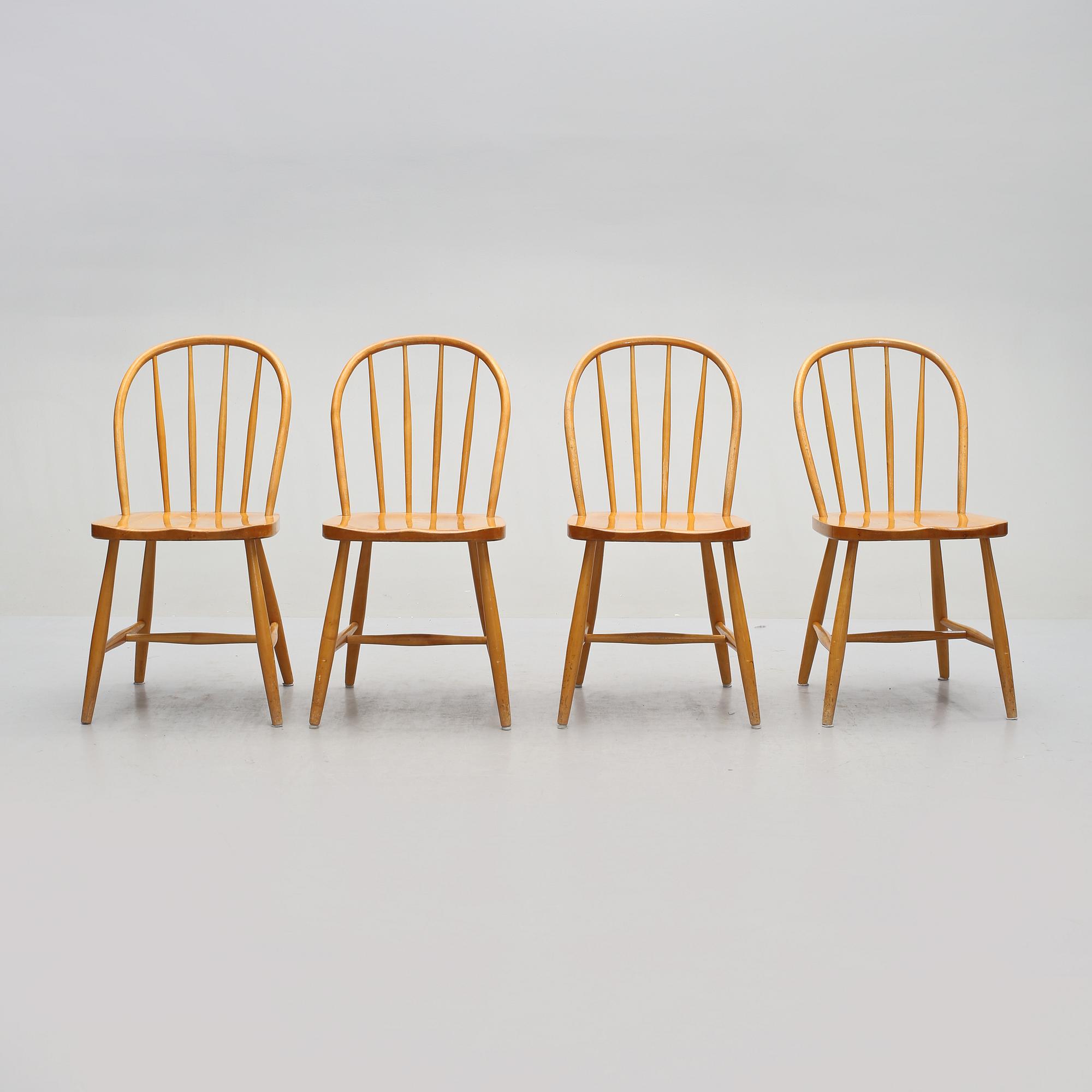 STOLAR, 4 st, troligen Tallåsens Fabriker, 1950/60-tal.