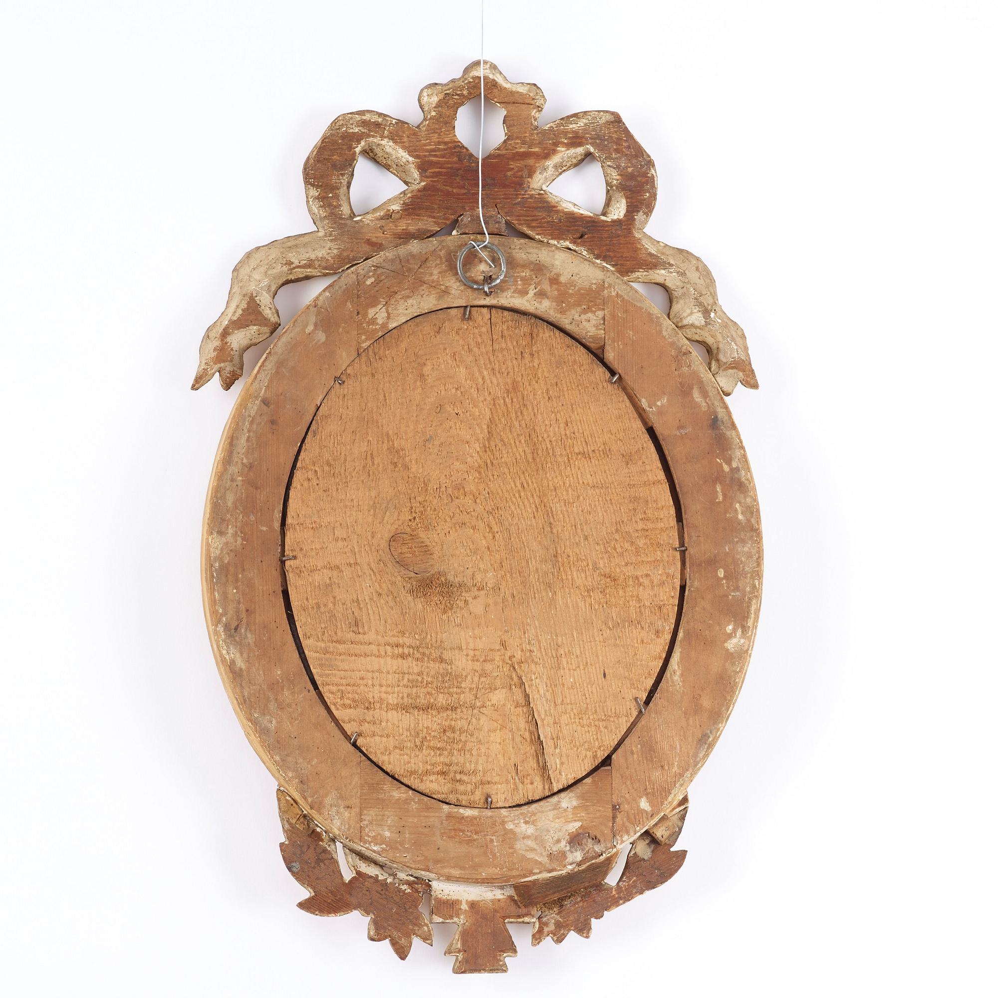 SPEGELLAMPETTER, för ett ljus, ett par. Gustavianska, 1700-talets slut.