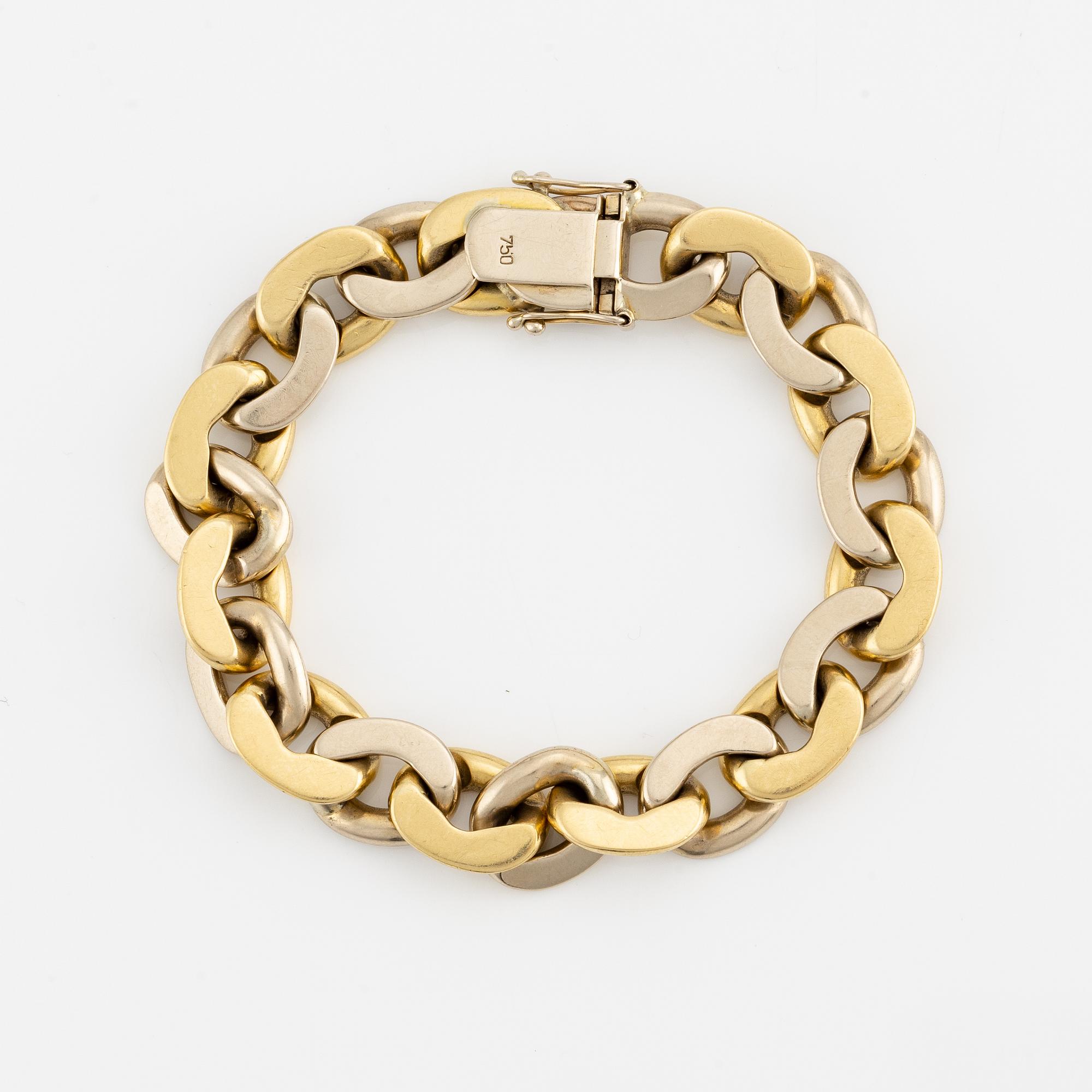 Bracelet 18K gold, two-tone.