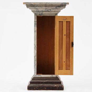 A Swedish column-shaped cabinet late 19 th century.