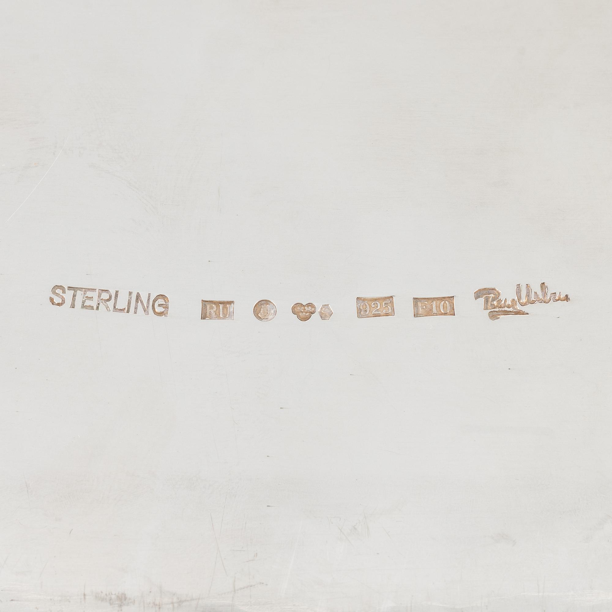 Ray Urban, fat, sterlingsilver, Stockholm 1980.