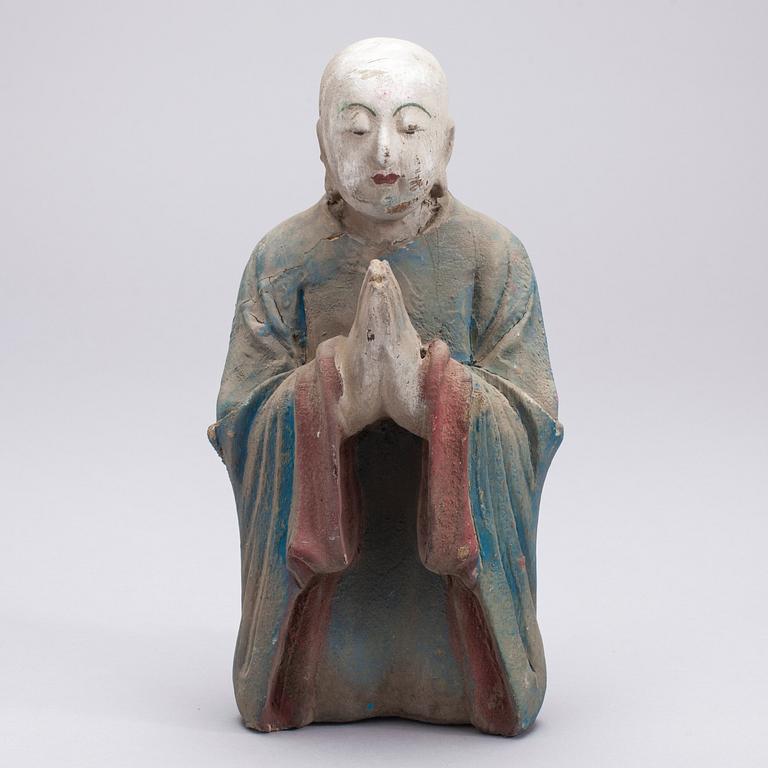 SKULPTUR, trä, Kina, 1900-talets början.