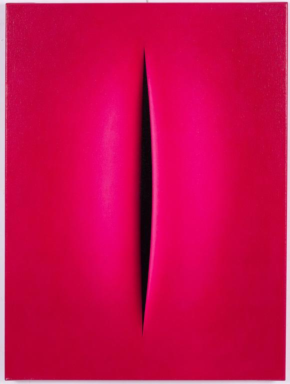 Ralf Arzt Ralf Arzt, "Trompe l'oeil Hommage à Fontana XXVI".