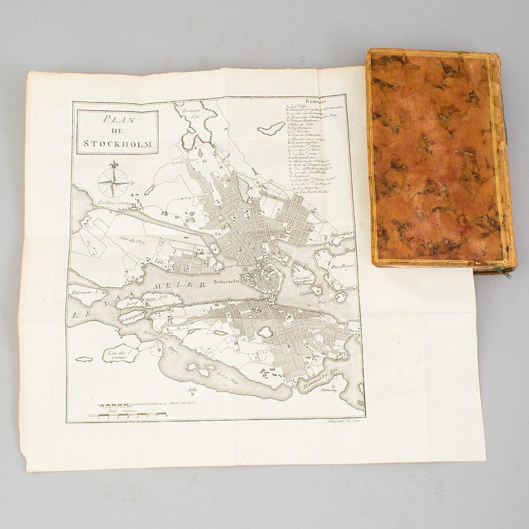 A set of 4 book, William Coxe: Voyage en Pologne, Russie, Suède, Dannemarc,  1-4 vol.   Buisson, Genève, Buisson, 1786.