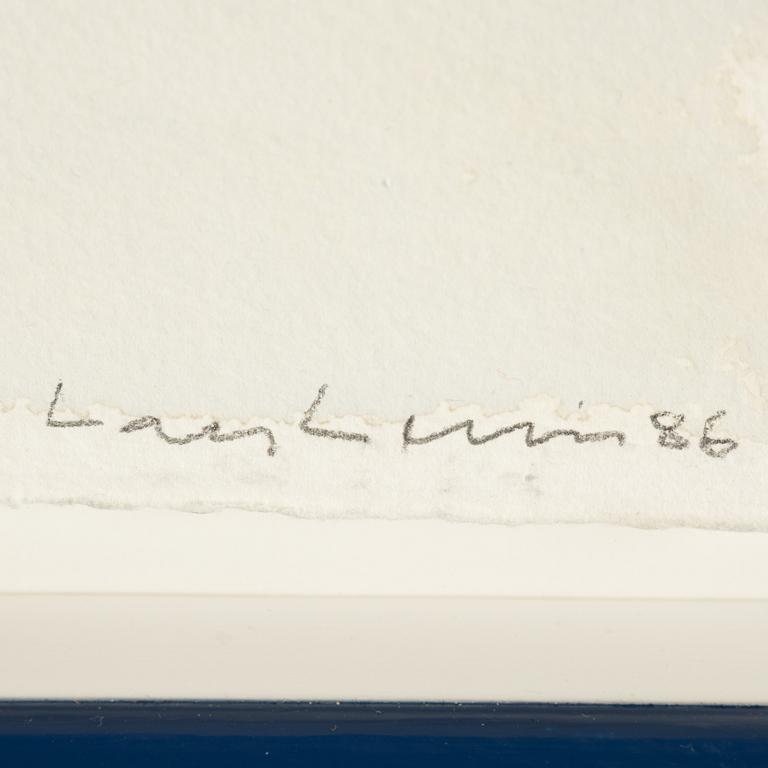 Lars Lerin, akvarell på papper, signerad och daterad -86.