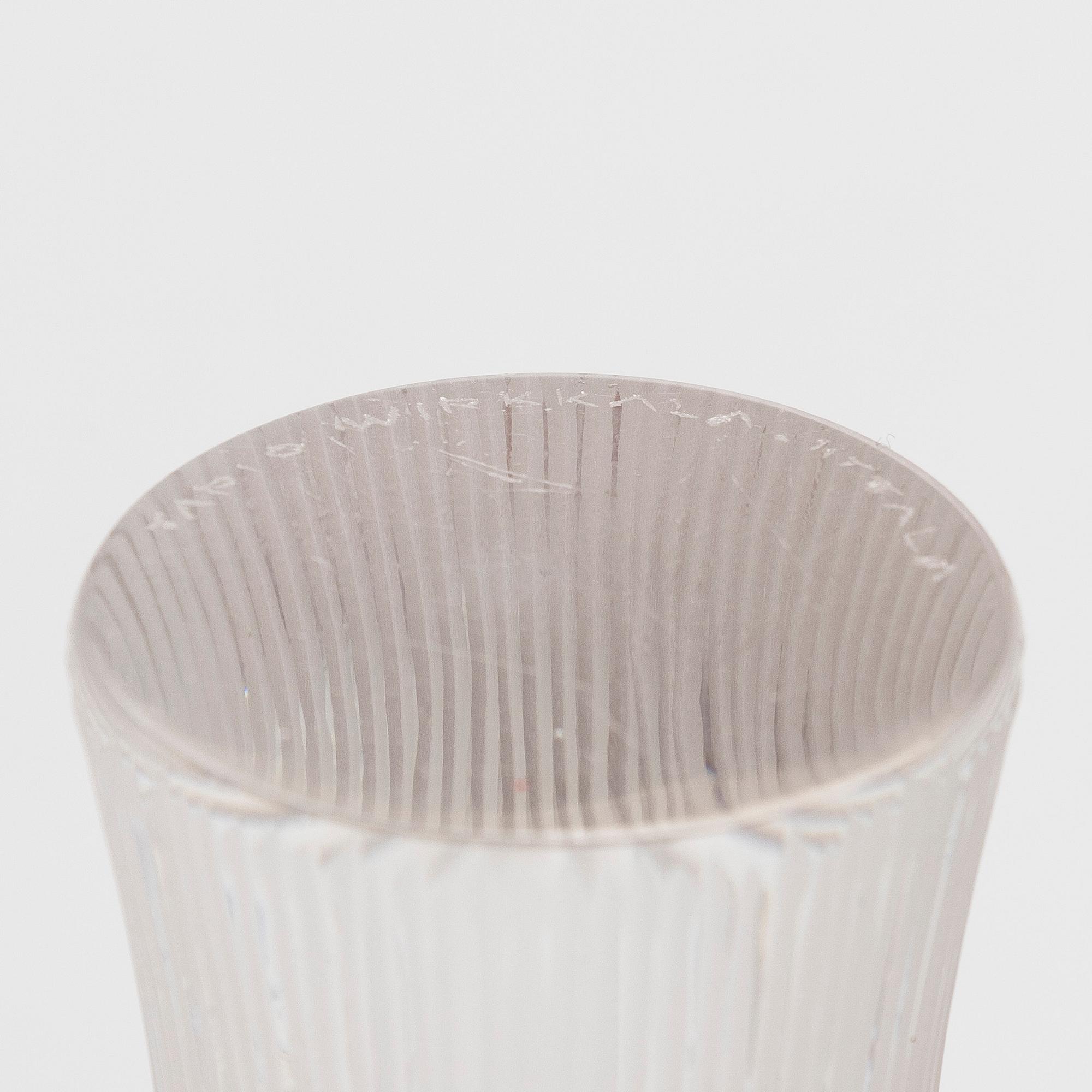 Tapio Wirkkala, a set of two artglas object, signed Tapio Wirkkala Iittala.