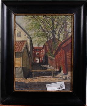 WEINBERG, GUNNAR, olja på pannå, sign.