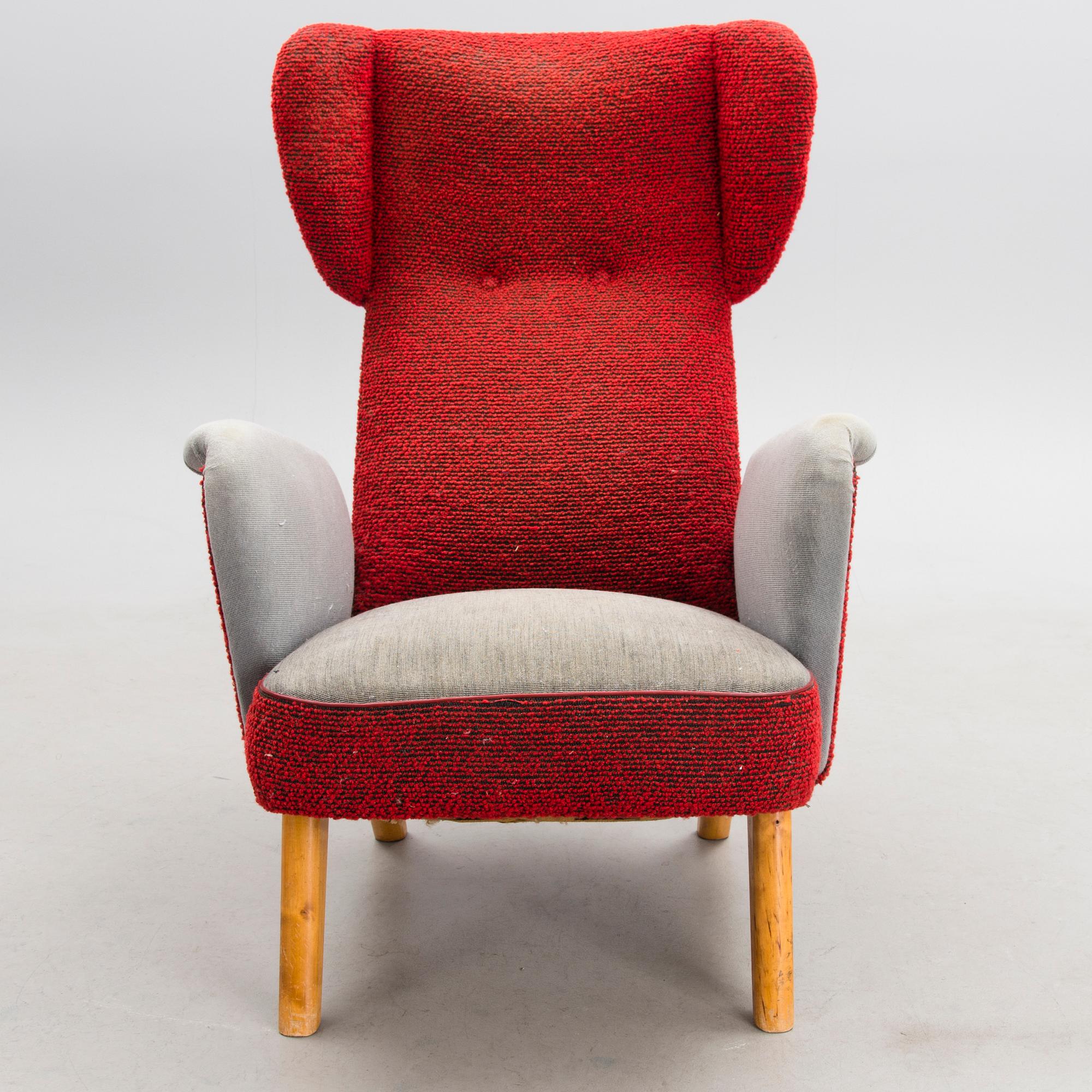 A mid 1940s armchair for Hiort Tuote Puunveisto, Finland.