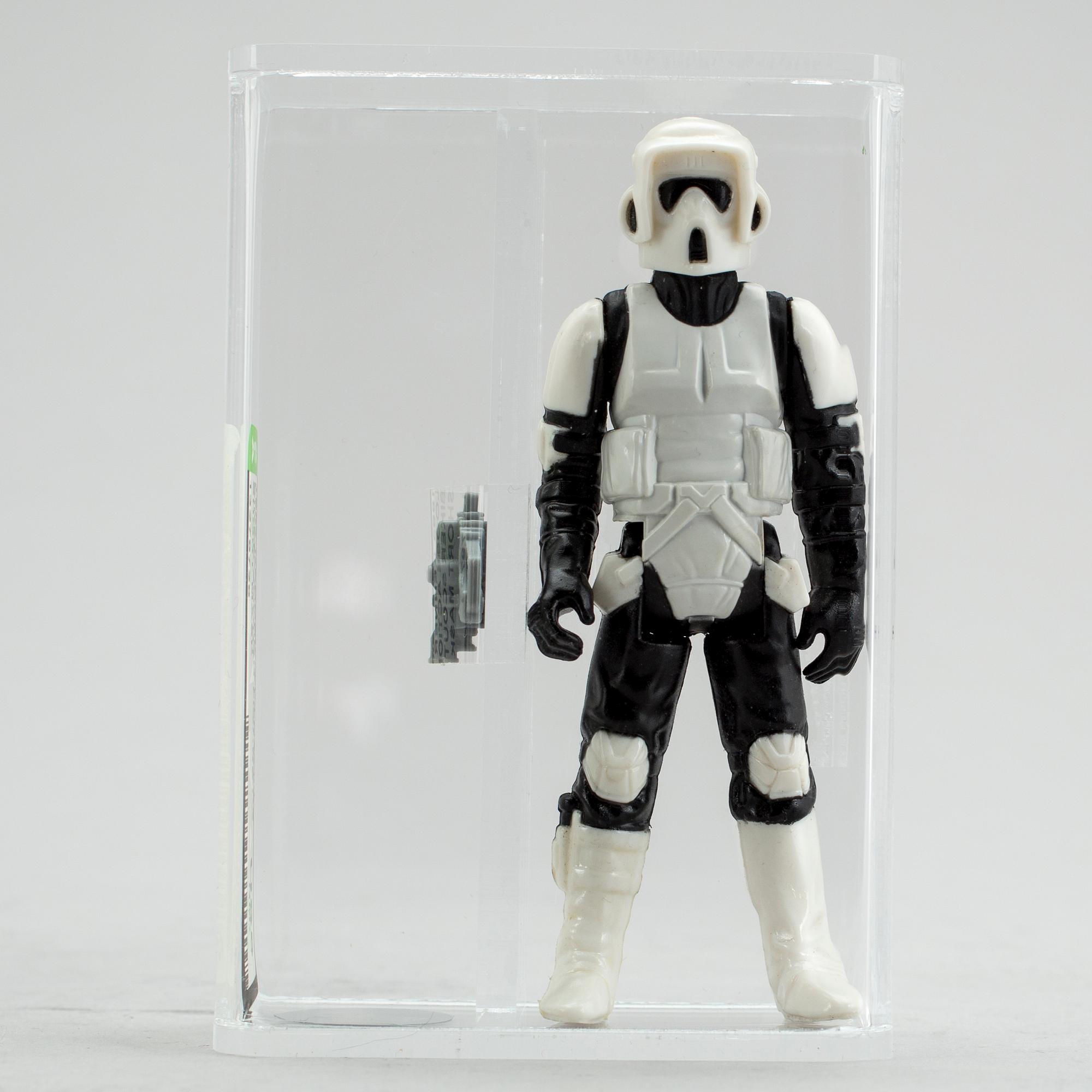 STAR WARS, 5 stycken actionfigurer, AFA-graderade, Kenner 1980-tal.