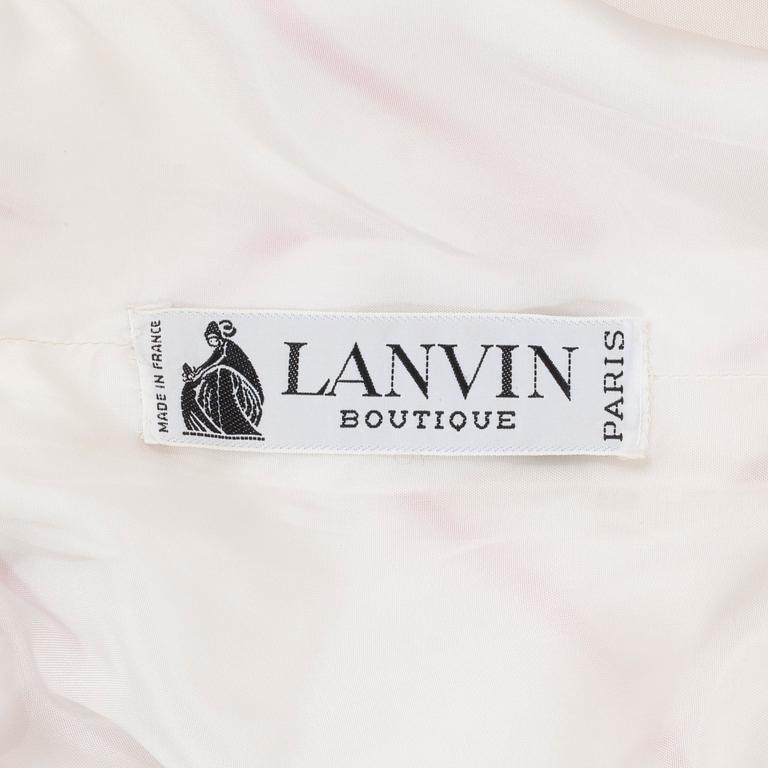 LANVIN, a red and white printed dress. French size 42.