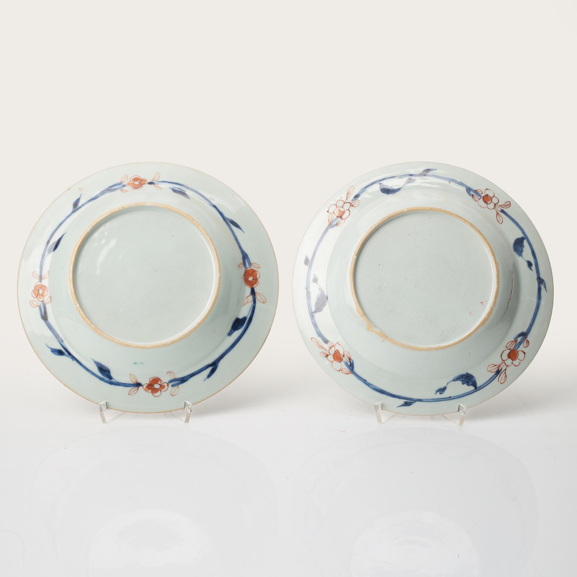 Tallrikar, Kina, ett par, Kina, Yongzheng (1723-35).