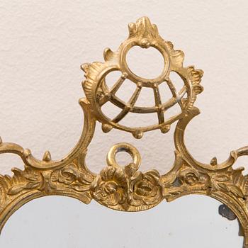 A pair of Mirrored Candle Wall Sconces, late 19th Century.