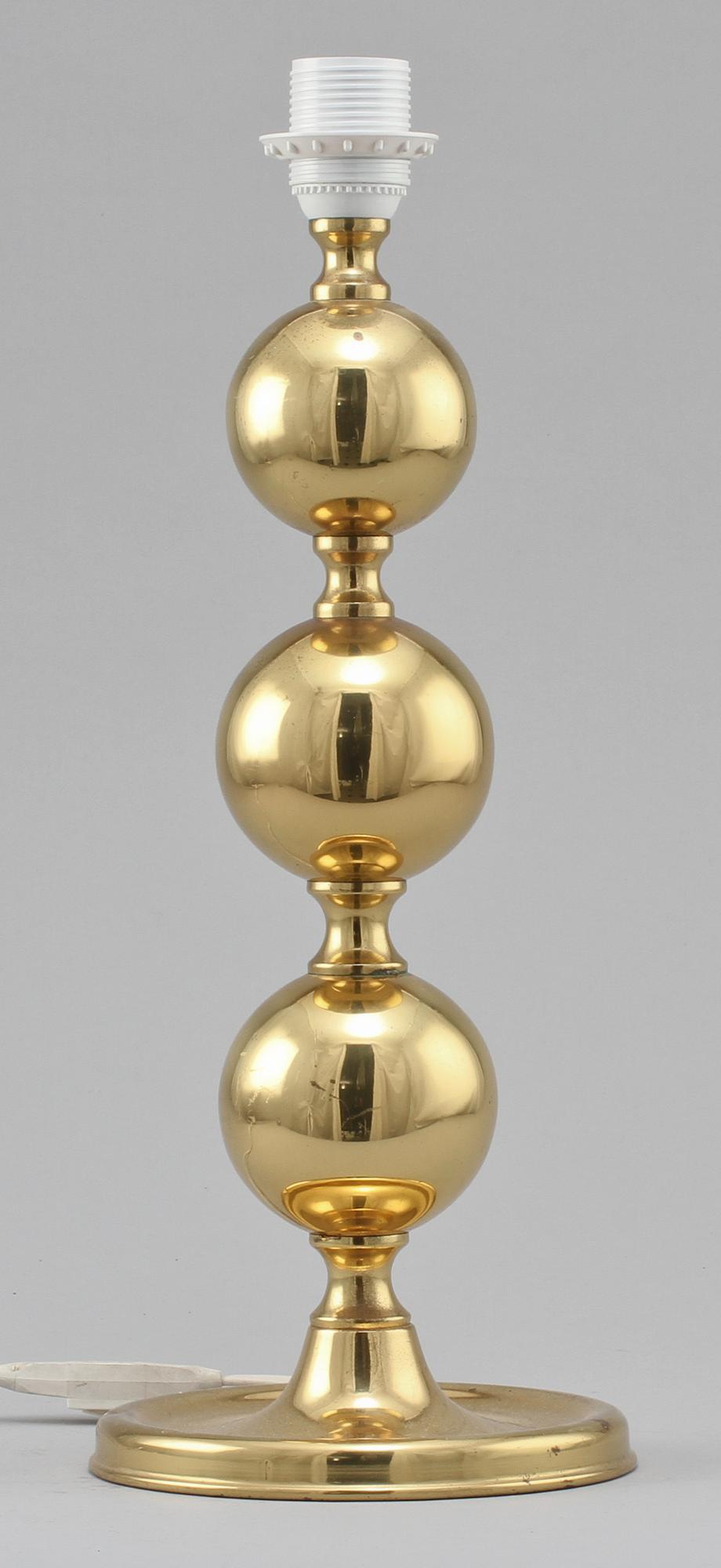 BORDSLAMPA, 1900-talets andra hälft.
