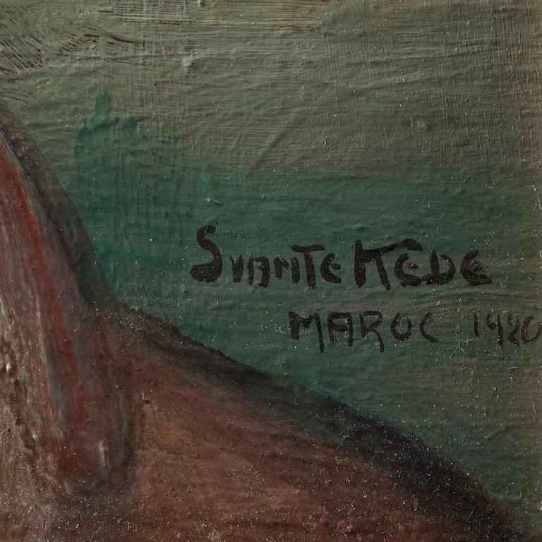SVANTE KEDE, olja på pannå, signerad och daterad 1920.