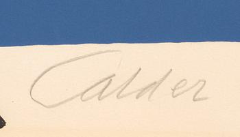 ALEXANDER CALDER, lithograph in colours, signed and numbered 69/150.