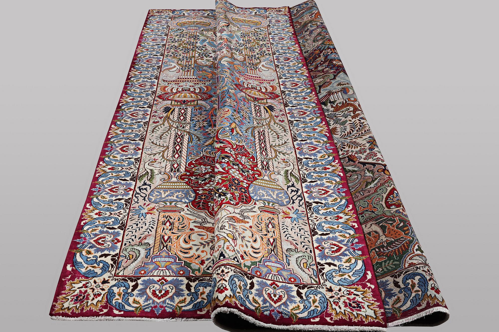A carpet, Kashmar, ca 383 x 292 cm.