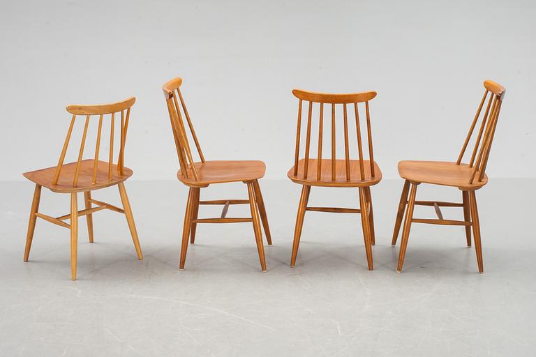 STOLAR, 3+1 st, "Fanett", Ilmari Tapiovaara, Edsbyverken, 1950-tal, etikettmärkta.