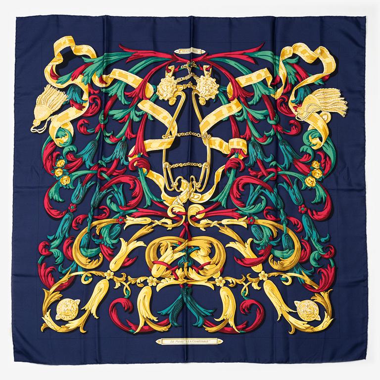 Hermès, scarf, "Le Mors A La Conétable".