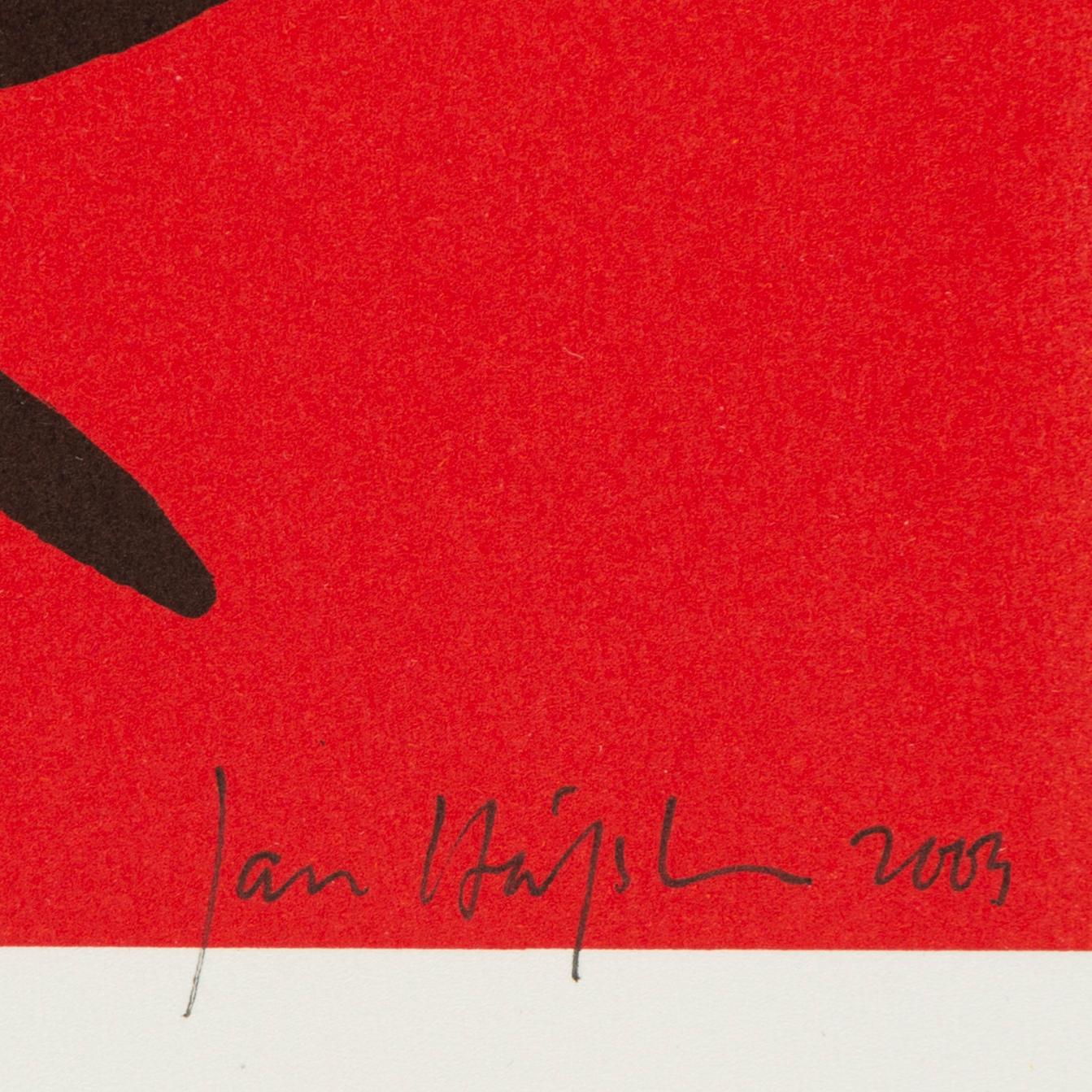 Jan Håfström, färglitografi, 2003, signerad 1477/2000.