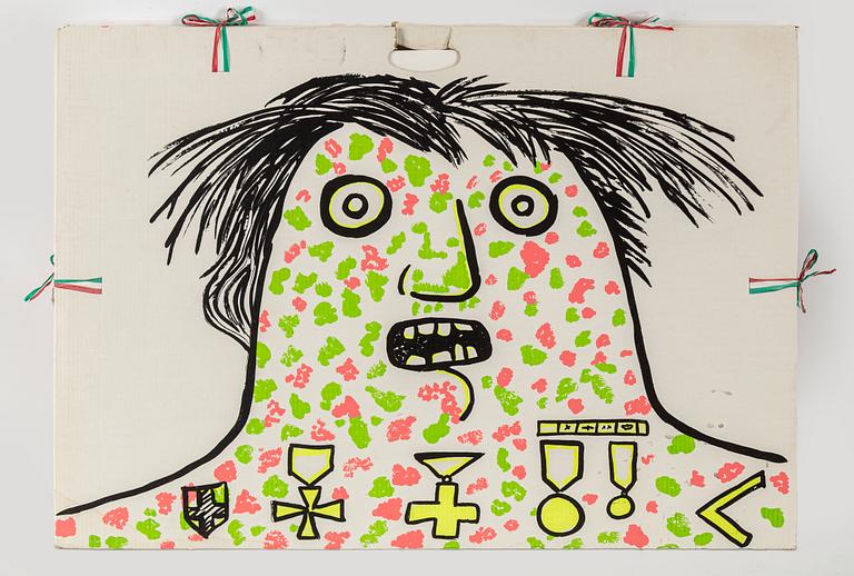 ENRICO BAJ, 10 silkescreens with application, "Baj chez Baj", signed and numbered 52/250.