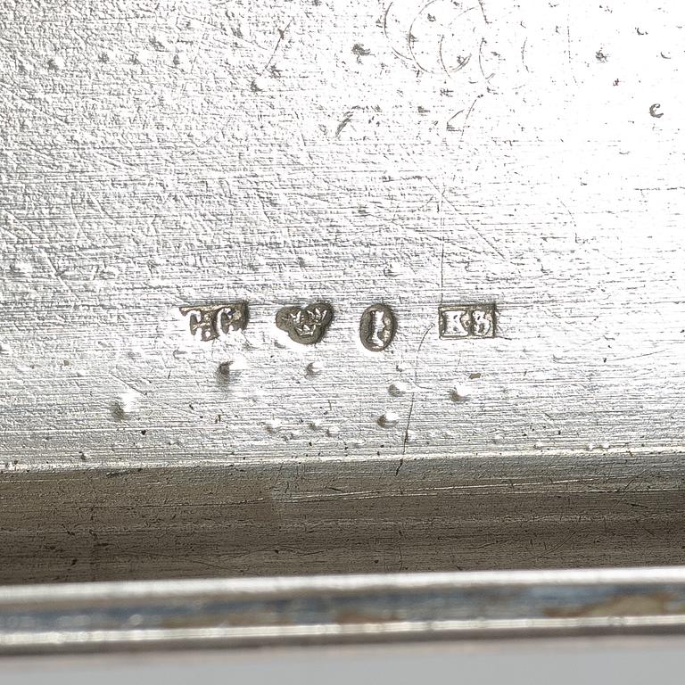 Samling silver, mestadels GEWE, 7 delar, vikt ca 550 gram.