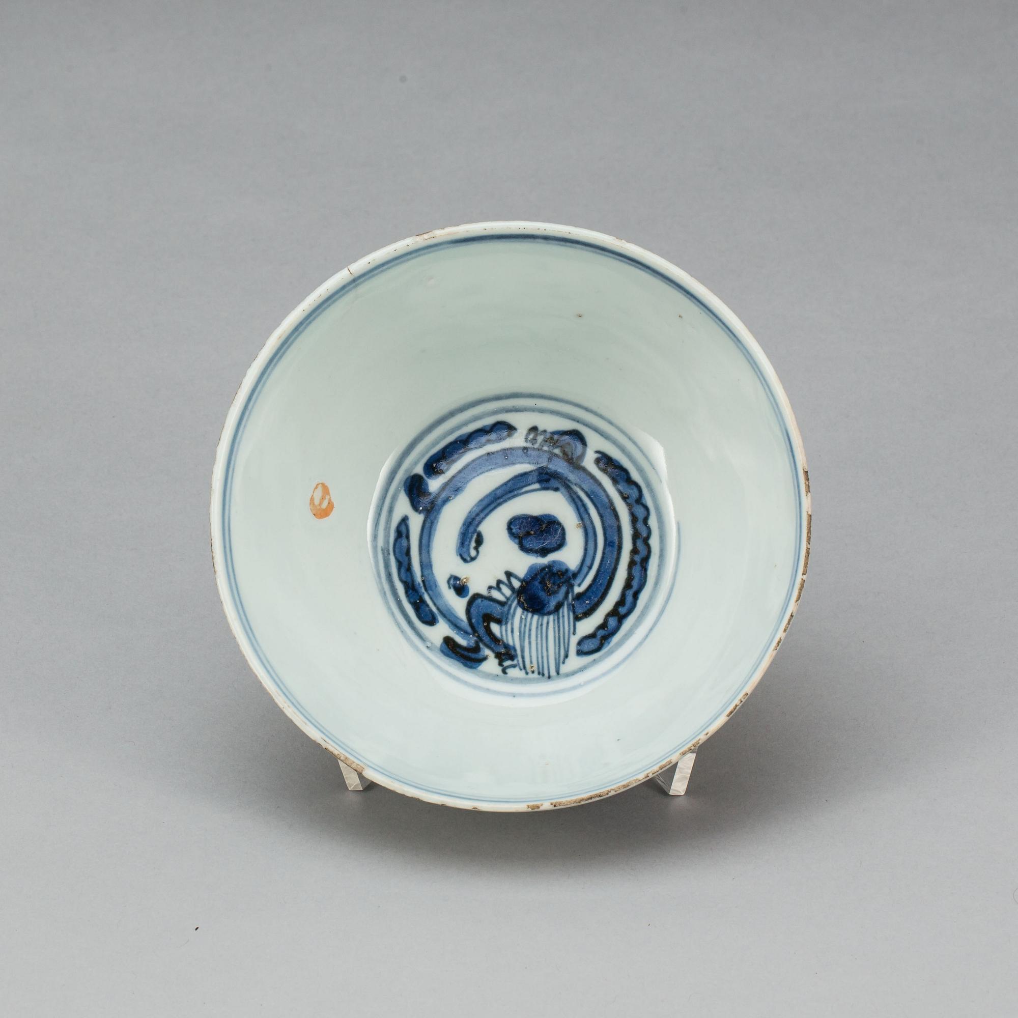 SKÅL, porslin, Kina, Ming (1368-1644).