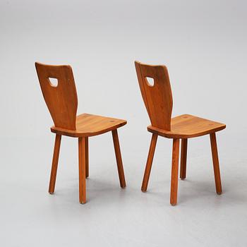 Carl Malmsten, a pine dining table and 6 chairs.