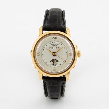 Trematic, Bidynator, Triple Calendar, wristwatch, 37 mm.