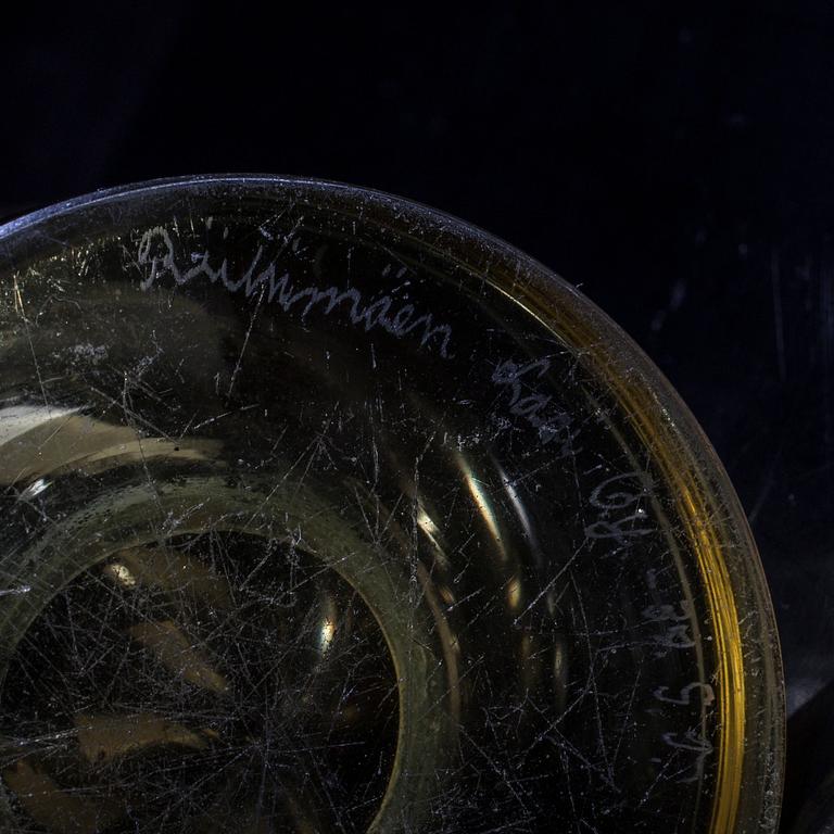 VAS, glas, signerad Riihimäen Lasi Oy, -37 G...