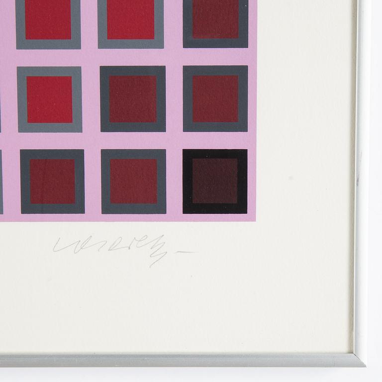 Victor Vasarely, färgserigrafi, signerad 152/275.