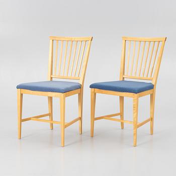 Carl Malmsten, matbord med 4 stol."Vardags", Stolab, 1999.