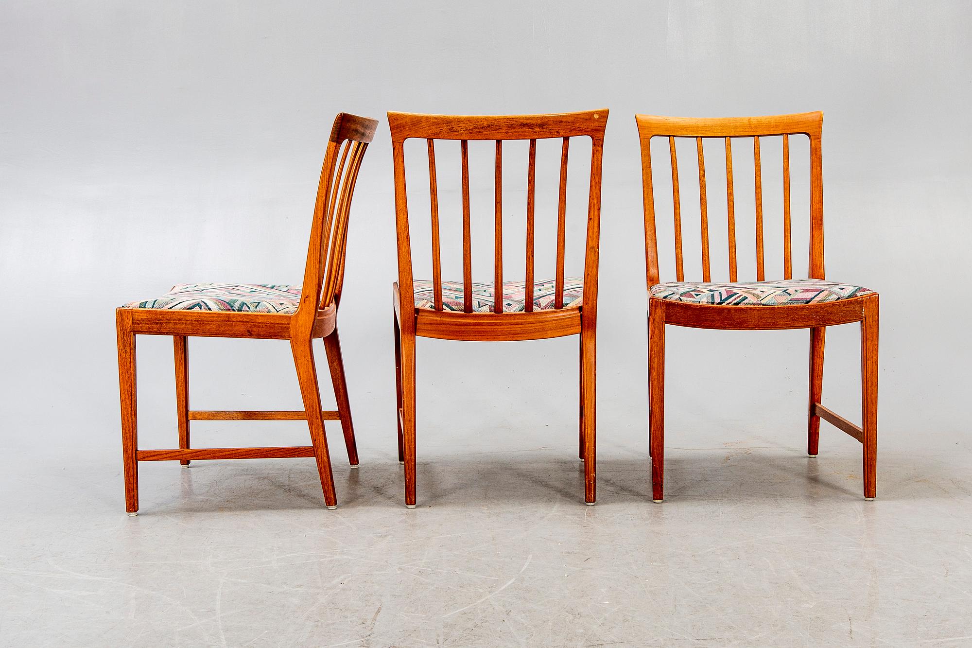 Bertil Fridhagen, stolar, 4 st, Bodafors, 1960-tal.