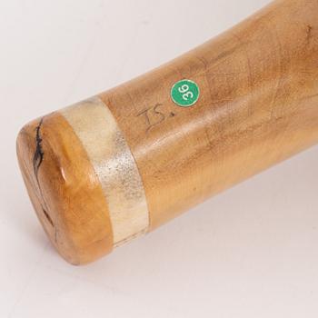 A birch milk bowl by Tore Sunna, signed, before 1964.