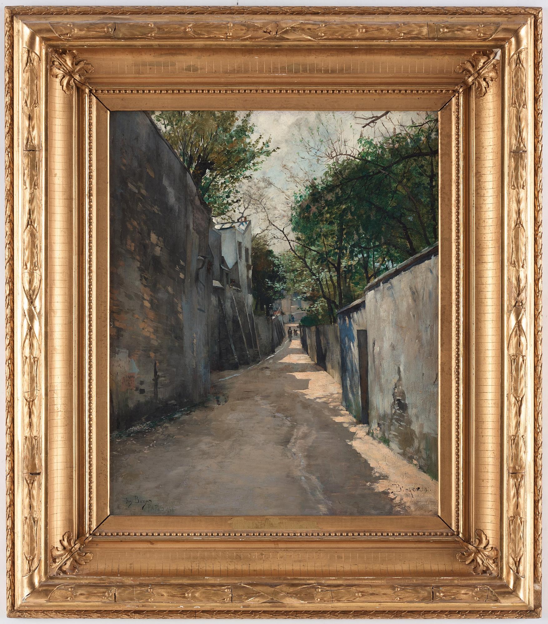 Hugo Birger, Solbelyst gränd, Paris.