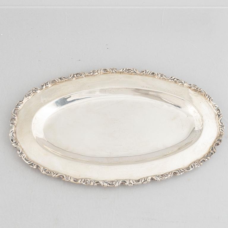 Juveto Lopex Reyes, a sterling silver sugar bowl, creamer and tray, Mexico City, Mexico, mid20th century.