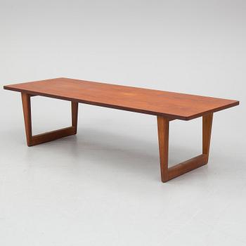 A teak and oak coffee table by Børge Mogensen, Denmark.