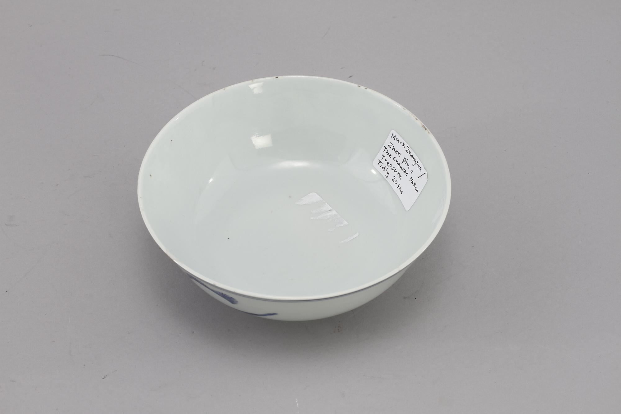 SKÅL, porslin, Kina 1900-tal.