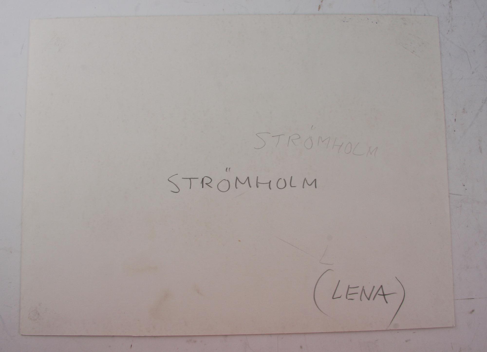 STRÖMHOLM, CHRISTER, foton, 1+1 st, varav ett vintage och sign. Kopia medföljer.