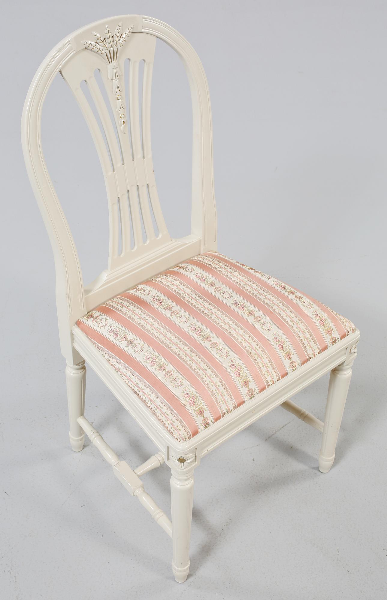 STOLAR, 4 st, gustaviansk stil, 1900-talets andra hälft.