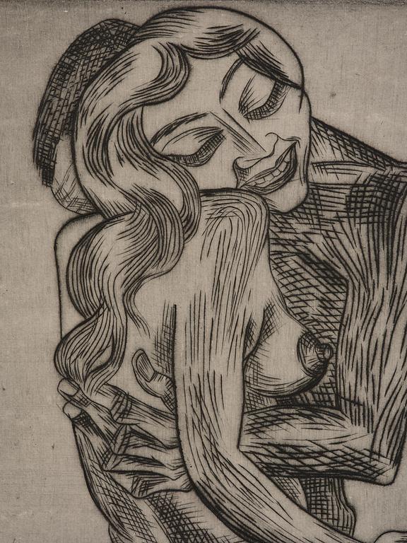 Conrad Felixmüller, "Gelibte frau".