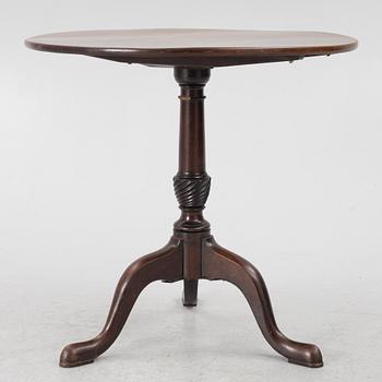A tilt-top table, late 19th Century.