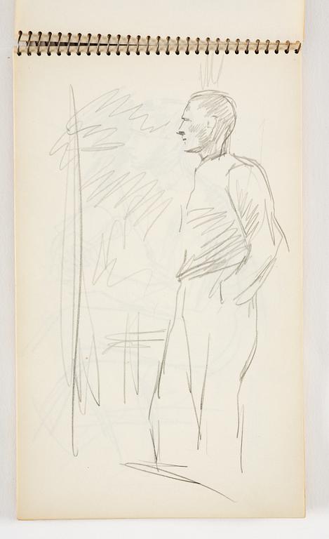 Lotte Laserstein, 3 skissböcker med blyertsteckningar.